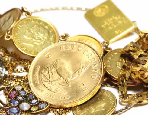 Altgold Goldschmuck Goldbarren Goldmünzen