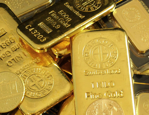 Edelmetall Ankauf Goldbarren Goldmünzen unterschiedlicher Hersteller